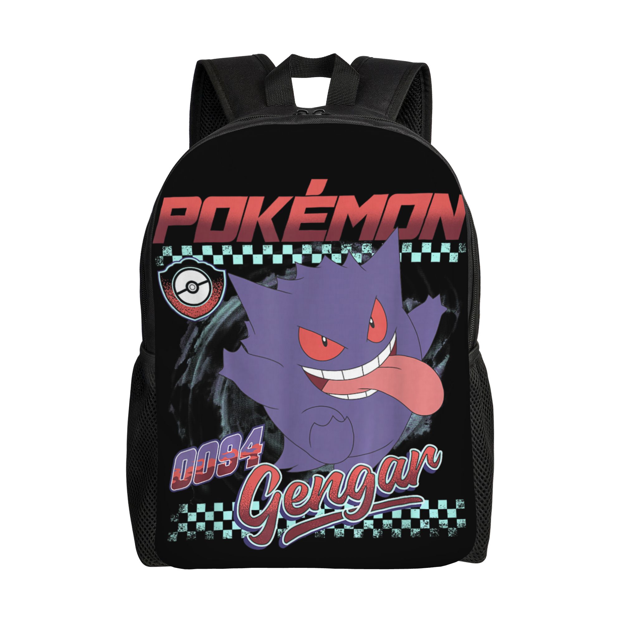 Laptop Accessories Bag For Men - 0094 Gengar Racing Style Teenage Backpack