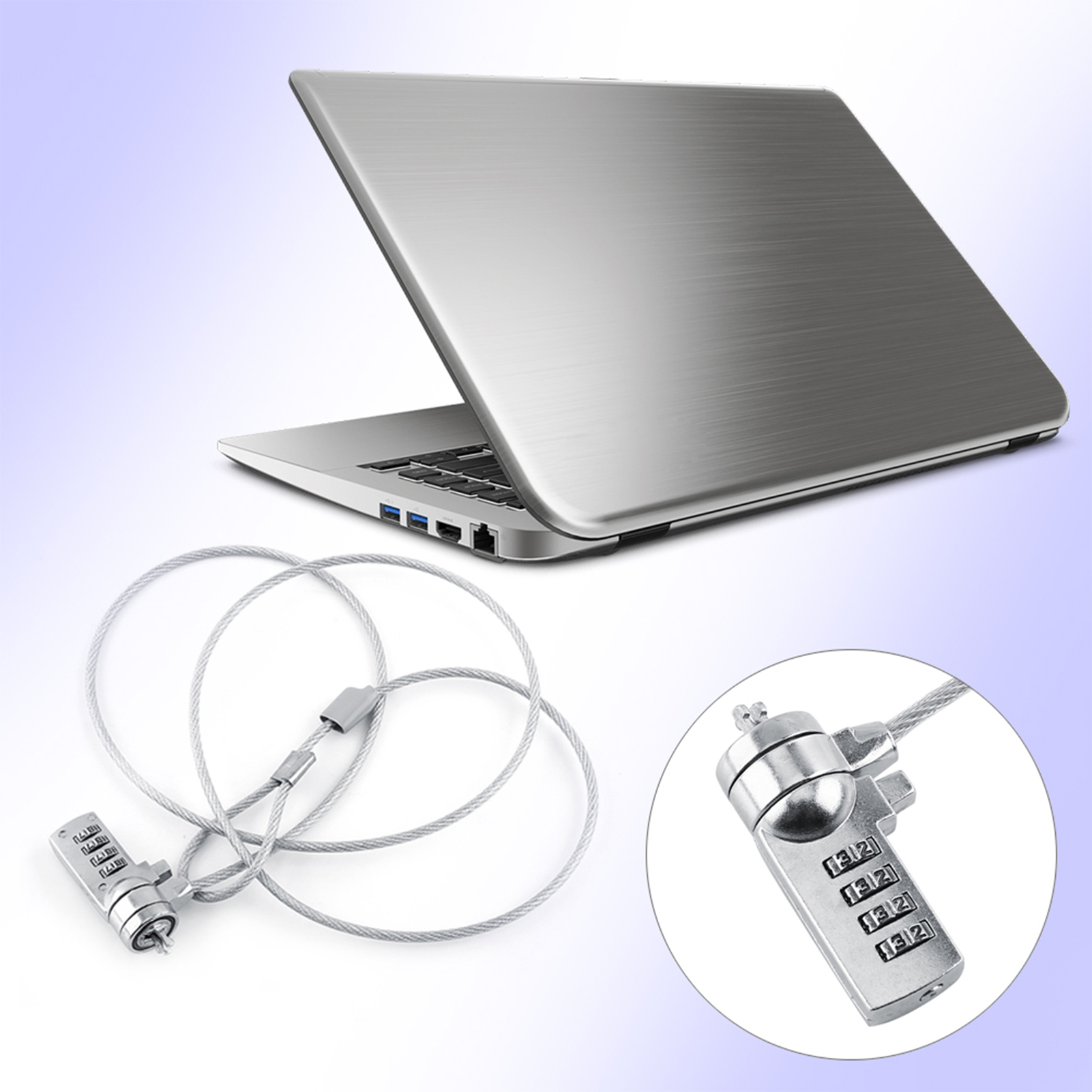 Laptop Lock Cable - Laptop Theft Deterrent Laptop Combination Security