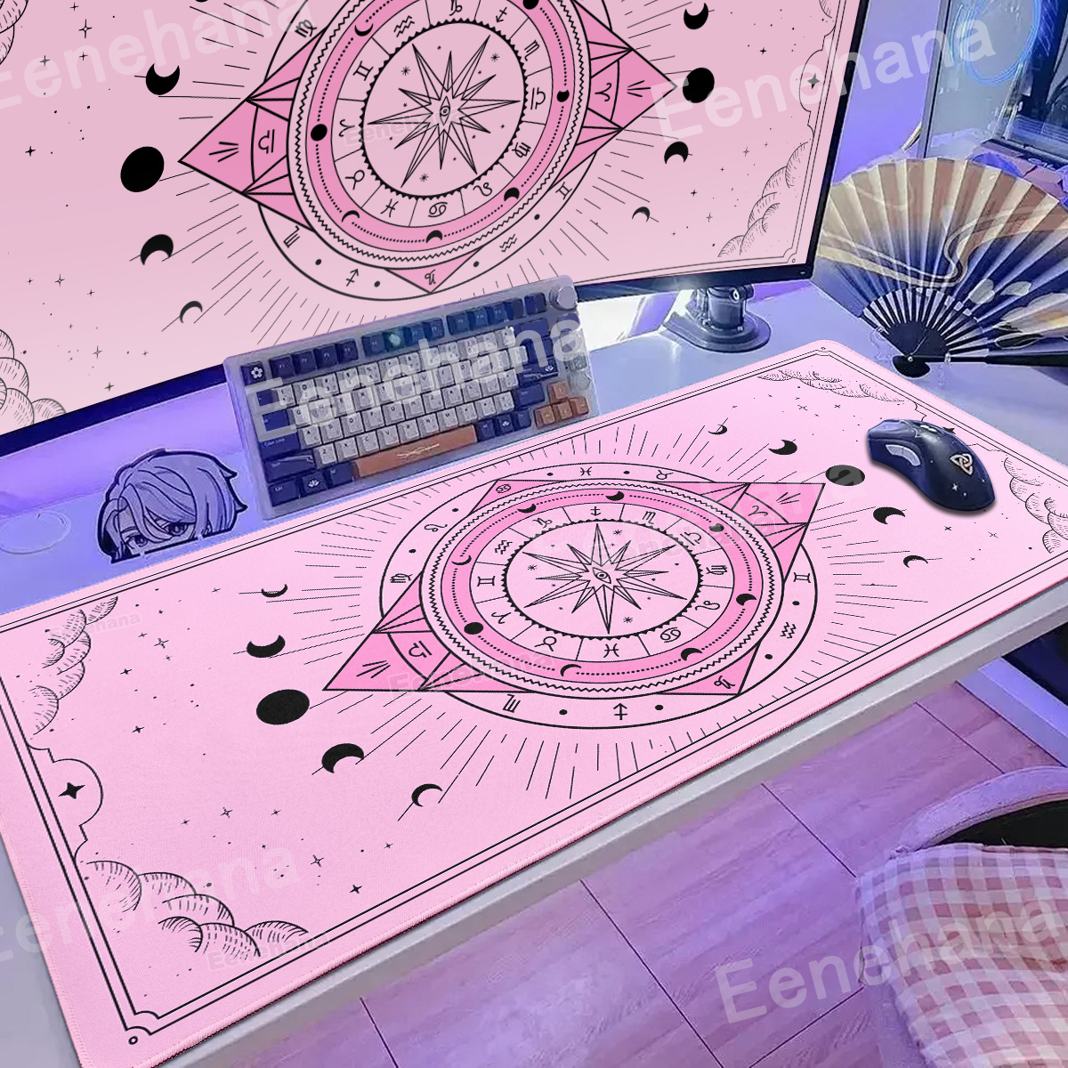 Laptop Accessories Design - XXL Moon Card Mouse Pad Keyboard
