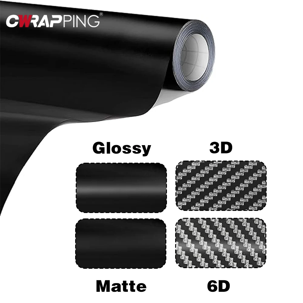 Carbon Fiber Matte Glossy Blac - Laptop Accessories Stickers recension och pris