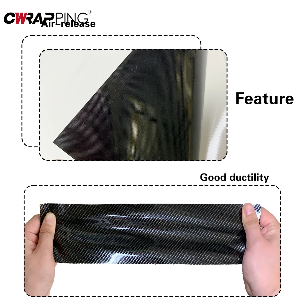 Carbon Fiber Matte Glossy Blac - Laptop Accessories Stickers recension och pris