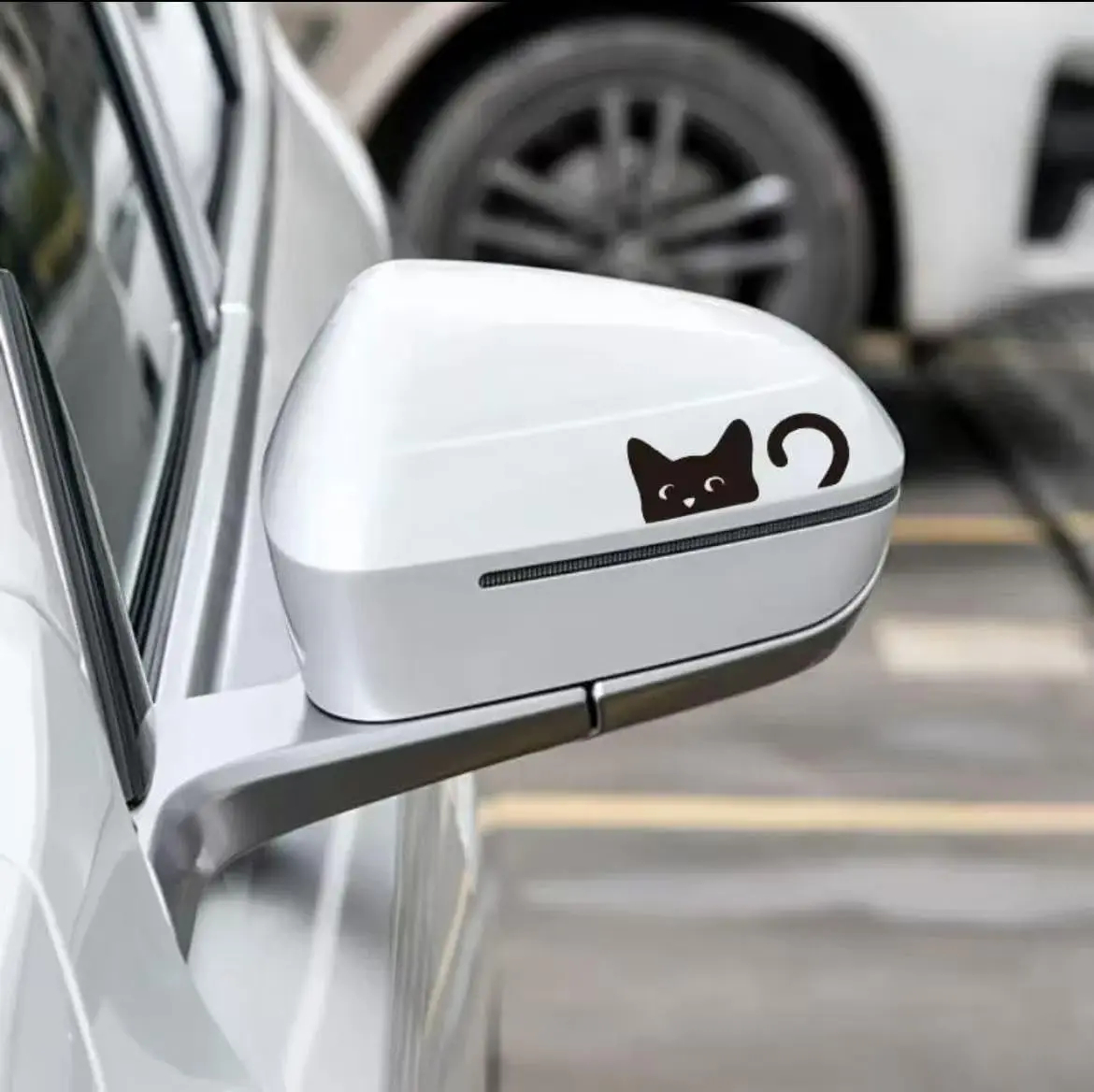 Cute Black Cat Peeker Vinyl De - Laptop Accessories Design recension och pris