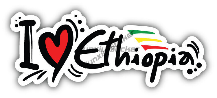 I Love Ethiopian Flag Banner C - Laptop Accessories Banner recension och pris