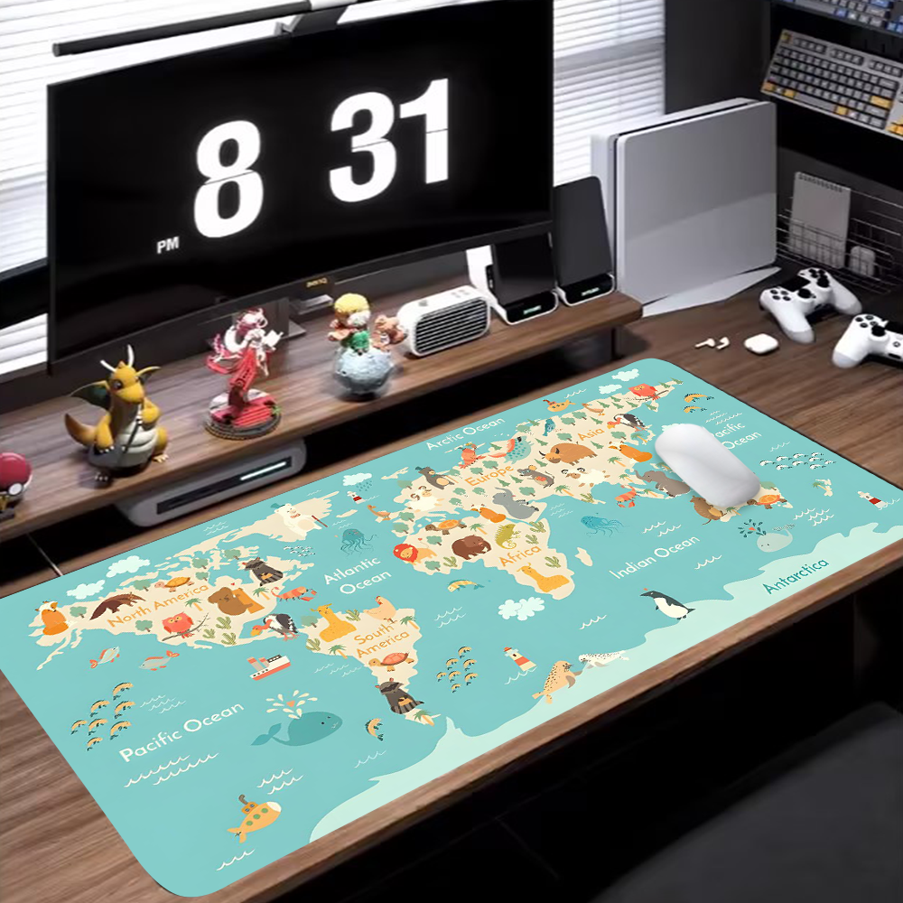 World Map Gaming Mouse Pad Ani - Laptop Accessories Design recension och pris