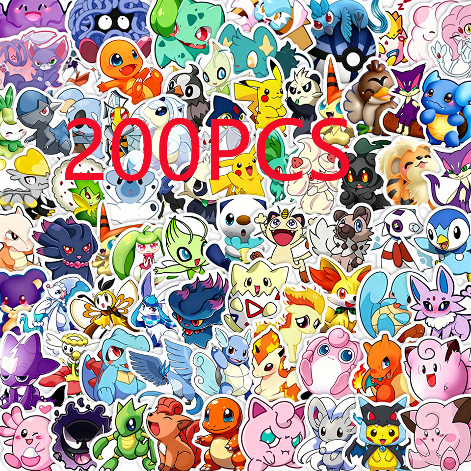 100/200pcs Pokemon Anime Stick - Laptop Accessories Toys recension och pris