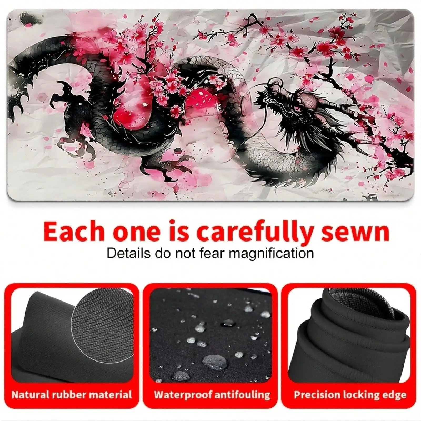 Large Pink Cherry Blossom & Dr - Laptop Accessories Design recension och pris
