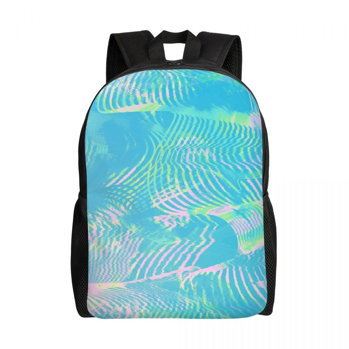 Custom Wave-green Abstract Tex - Laptop Accessories Bag For Men recension och pris