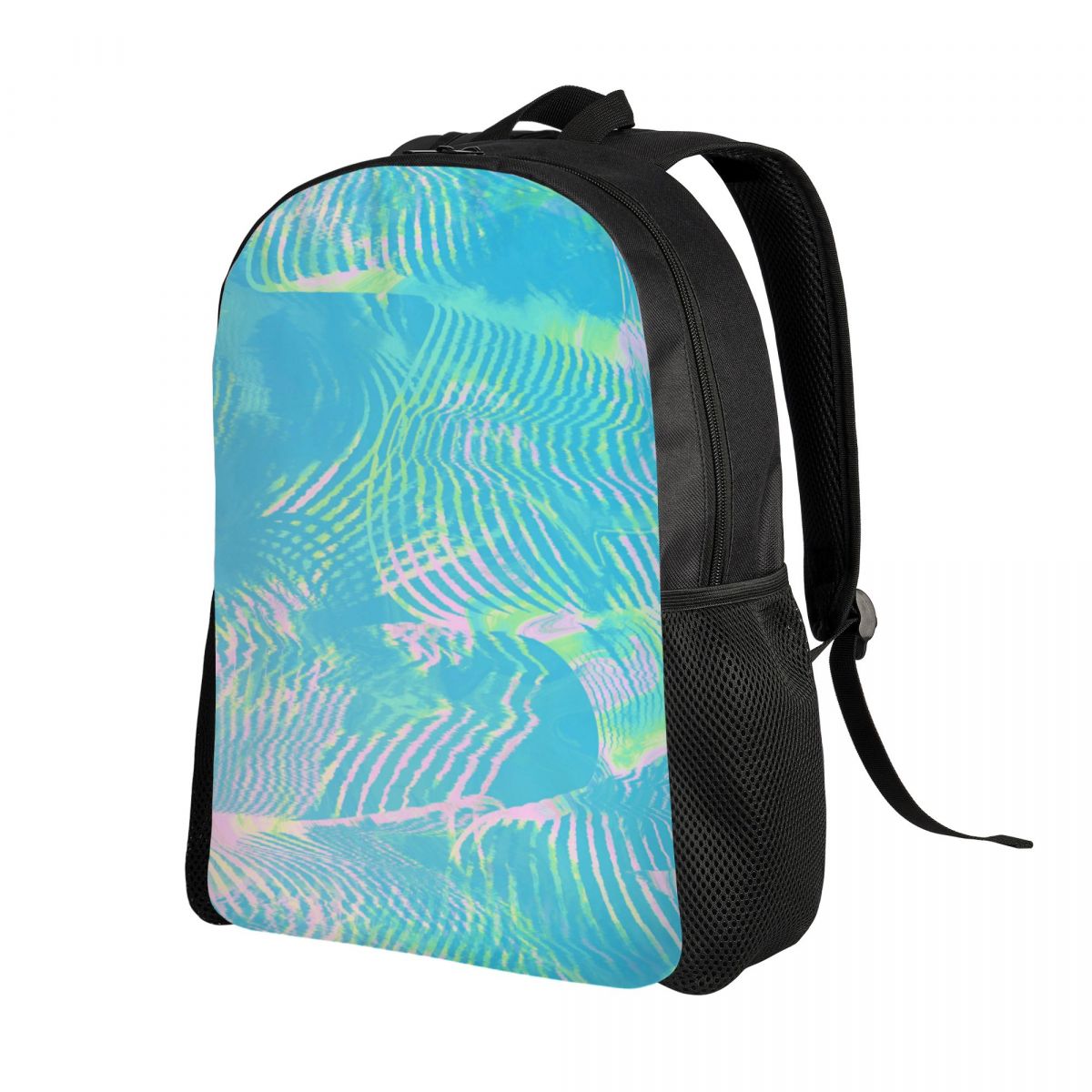 Custom Wave-green Abstract Tex - Laptop Accessories Bag For Men recension och pris