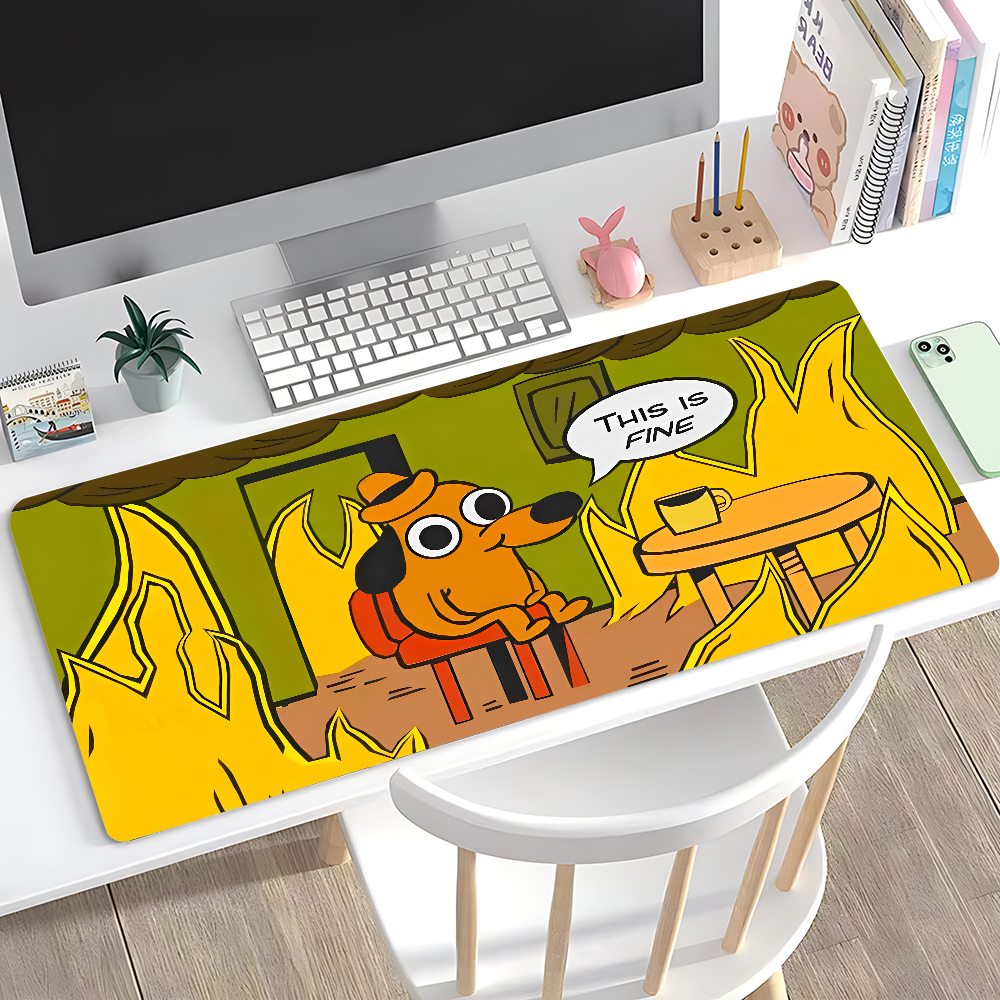 This Is Fine Dog Dachshund Mou - Laptop Accessories Toys recension och pris