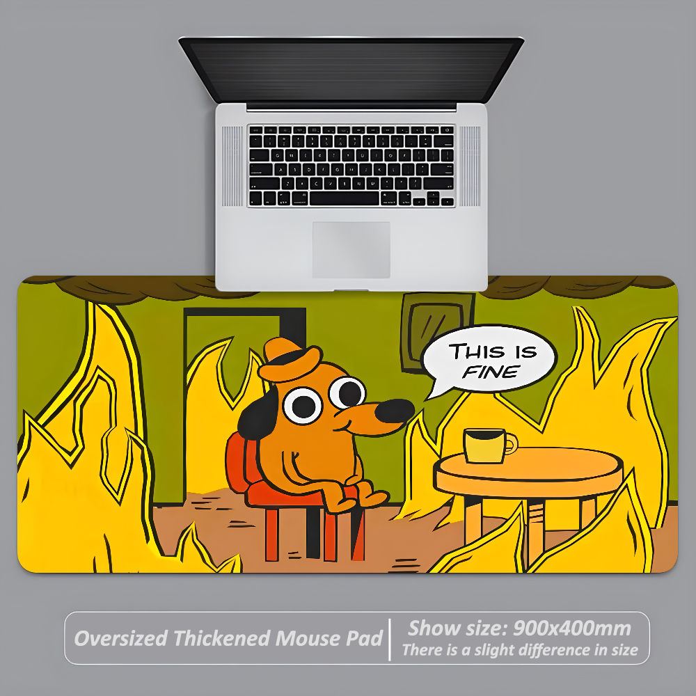 This Is Fine Dog Dachshund Mou - Laptop Accessories Toys recension och pris
