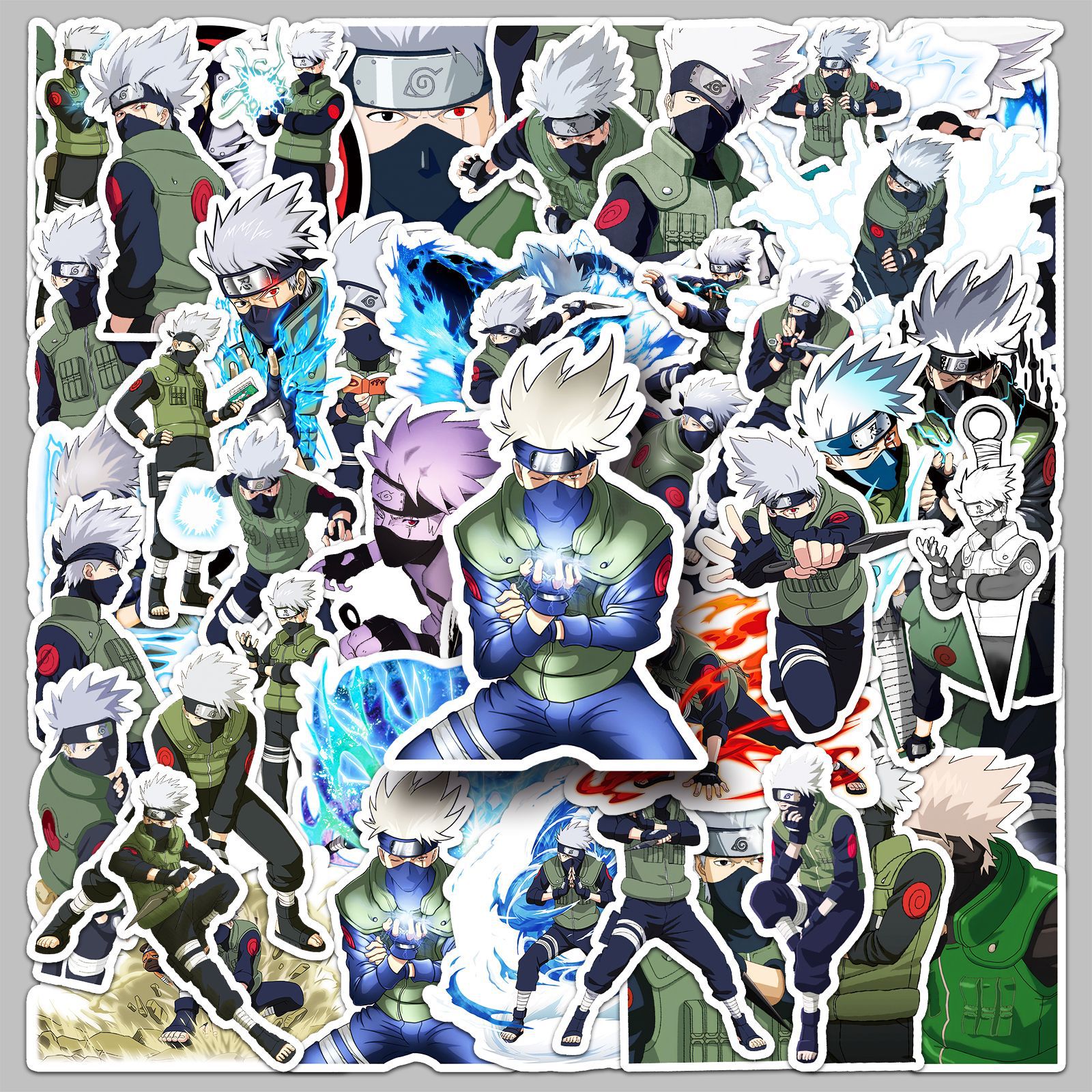 50pcs Anime Naruto Hatake Kaka - Laptop Accessories Stickers recension och pris