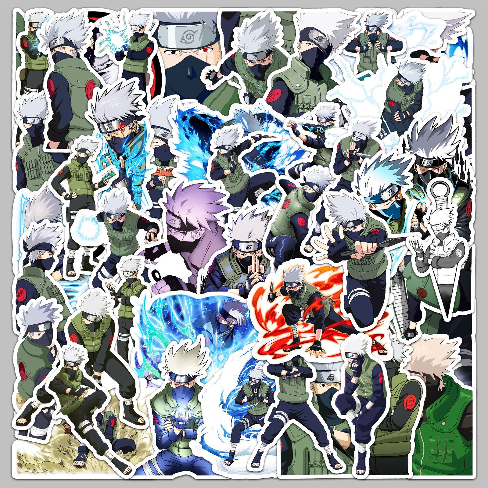 50pcs Anime Naruto Hatake Kaka - Laptop Accessories Stickers recension och pris
