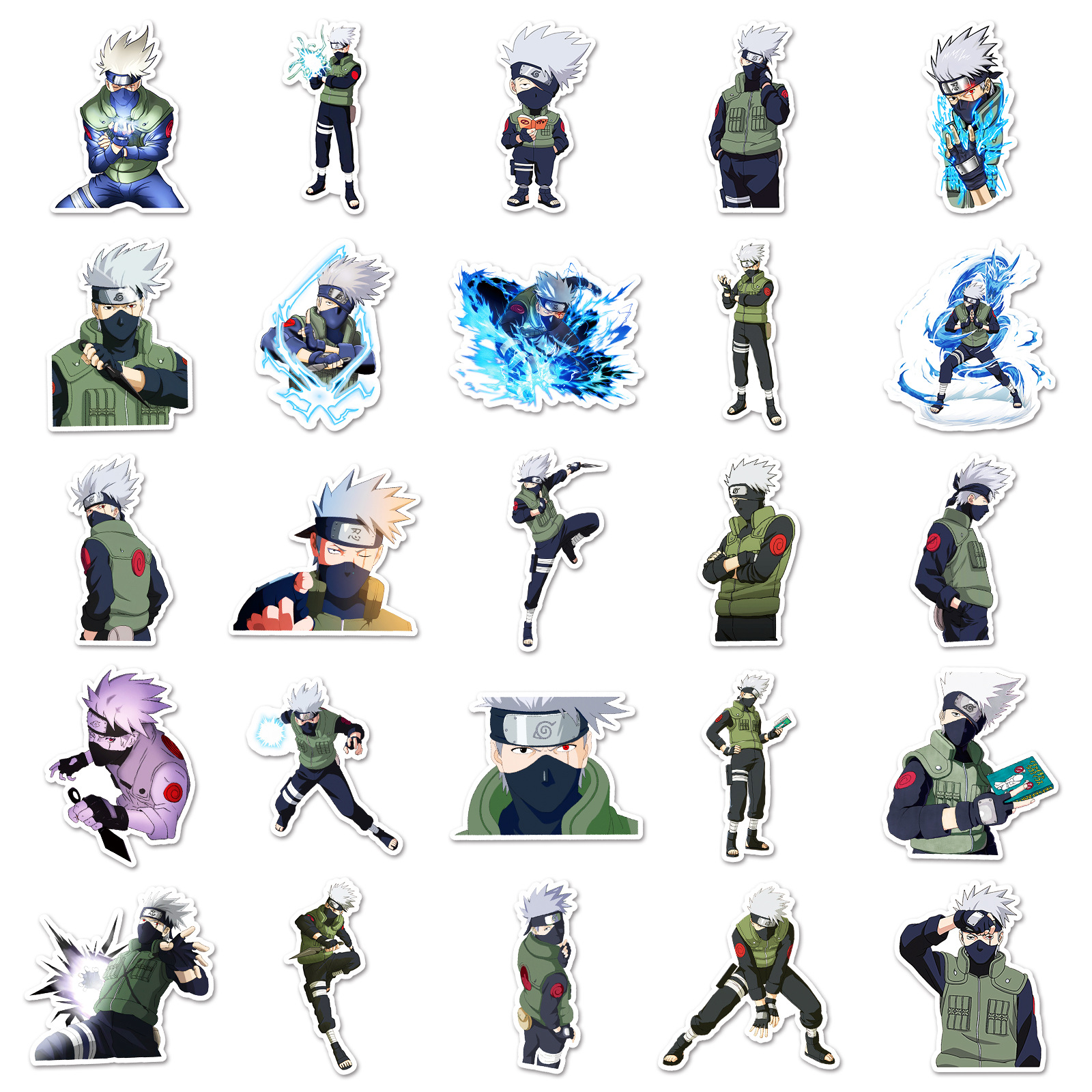 50pcs Anime Naruto Hatake Kaka - Laptop Accessories Stickers recension och pris