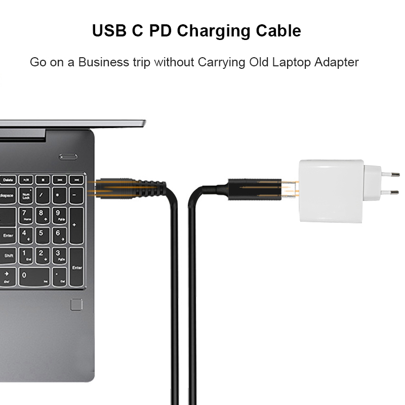 USB Type C to DC 3.0x1.1mm 3.0 - Laptop Lock Cable recension och pris