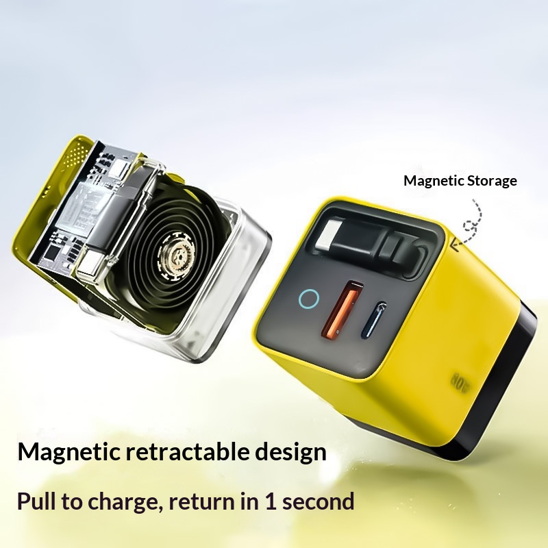 80W GaN Fast Charger Built In  - Laptop Lock Cable recension och pris