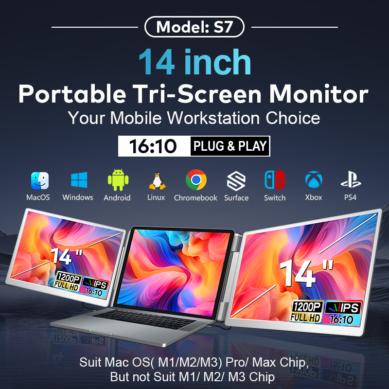 Dual Screen Display Portable L - Laptop Stand Portable recension och pris