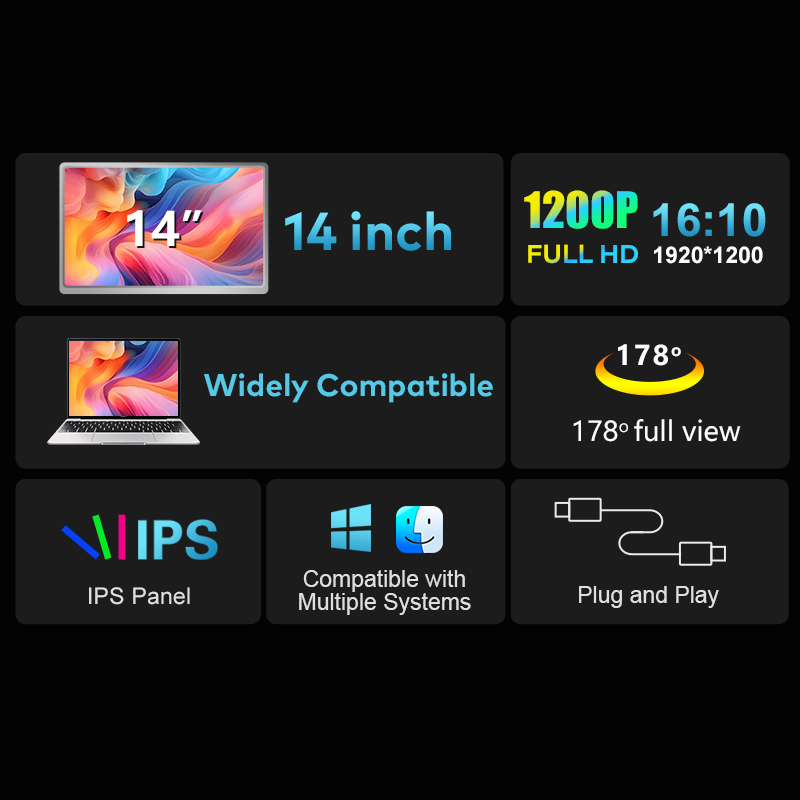 Dual Screen Display Portable L - Laptop Stand Portable recension och pris