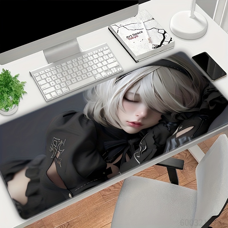 Short Hair Anime Girl Theme Mo - Laptop Accessories Girls recension och pris