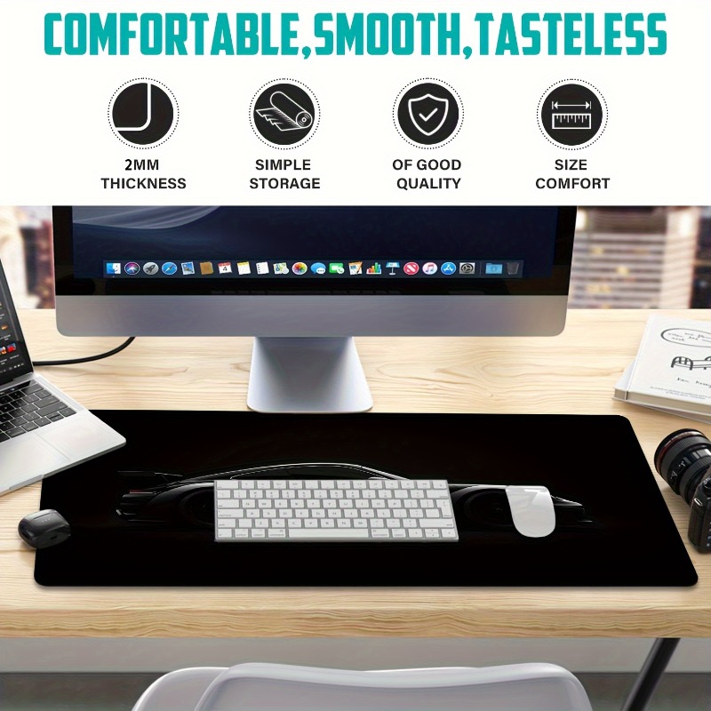 Large matte black gaming mouse - Laptop Accessories Design recension och pris