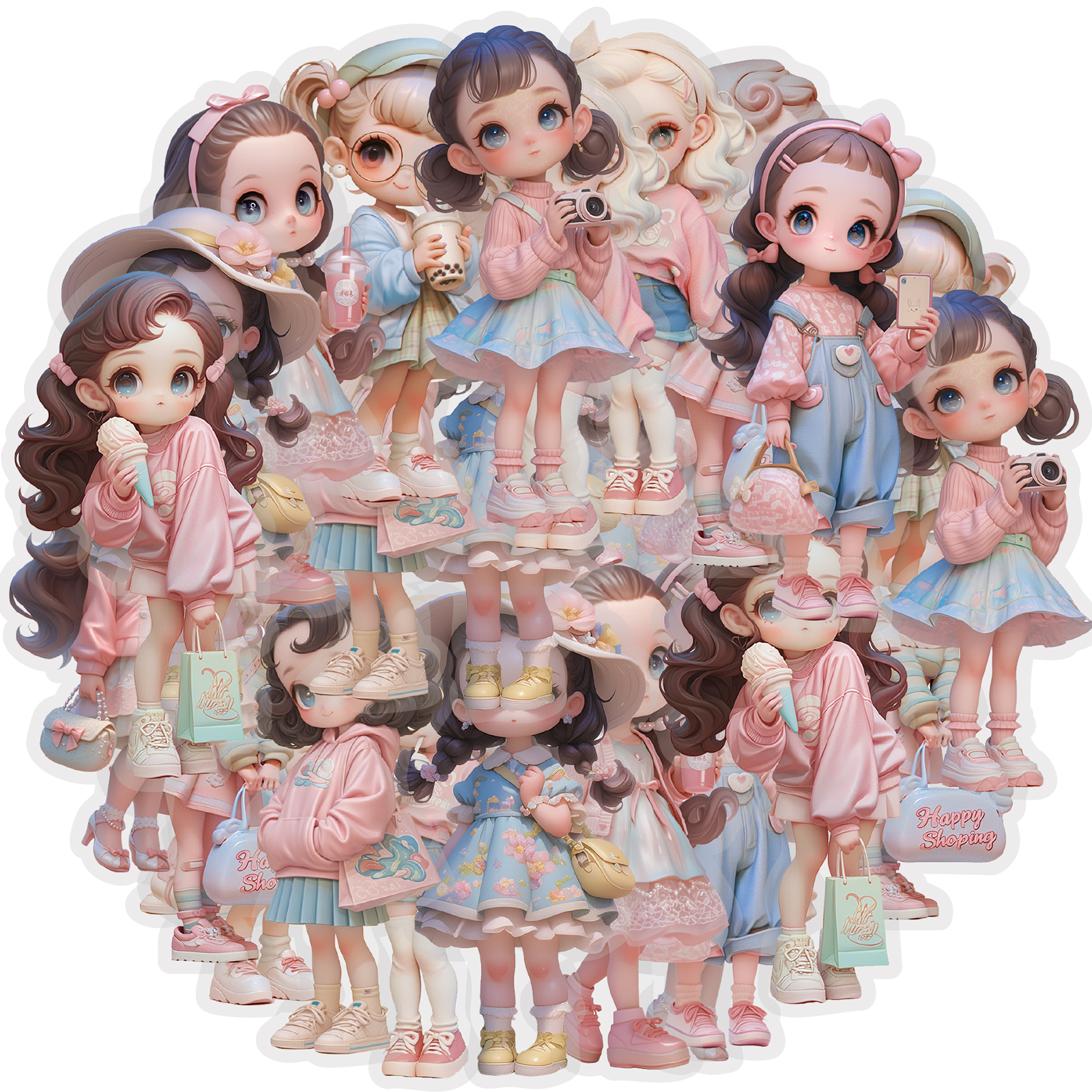 Etori Life 10Pcs Sweet Macaron - Laptop Accessories Girls recension och pris