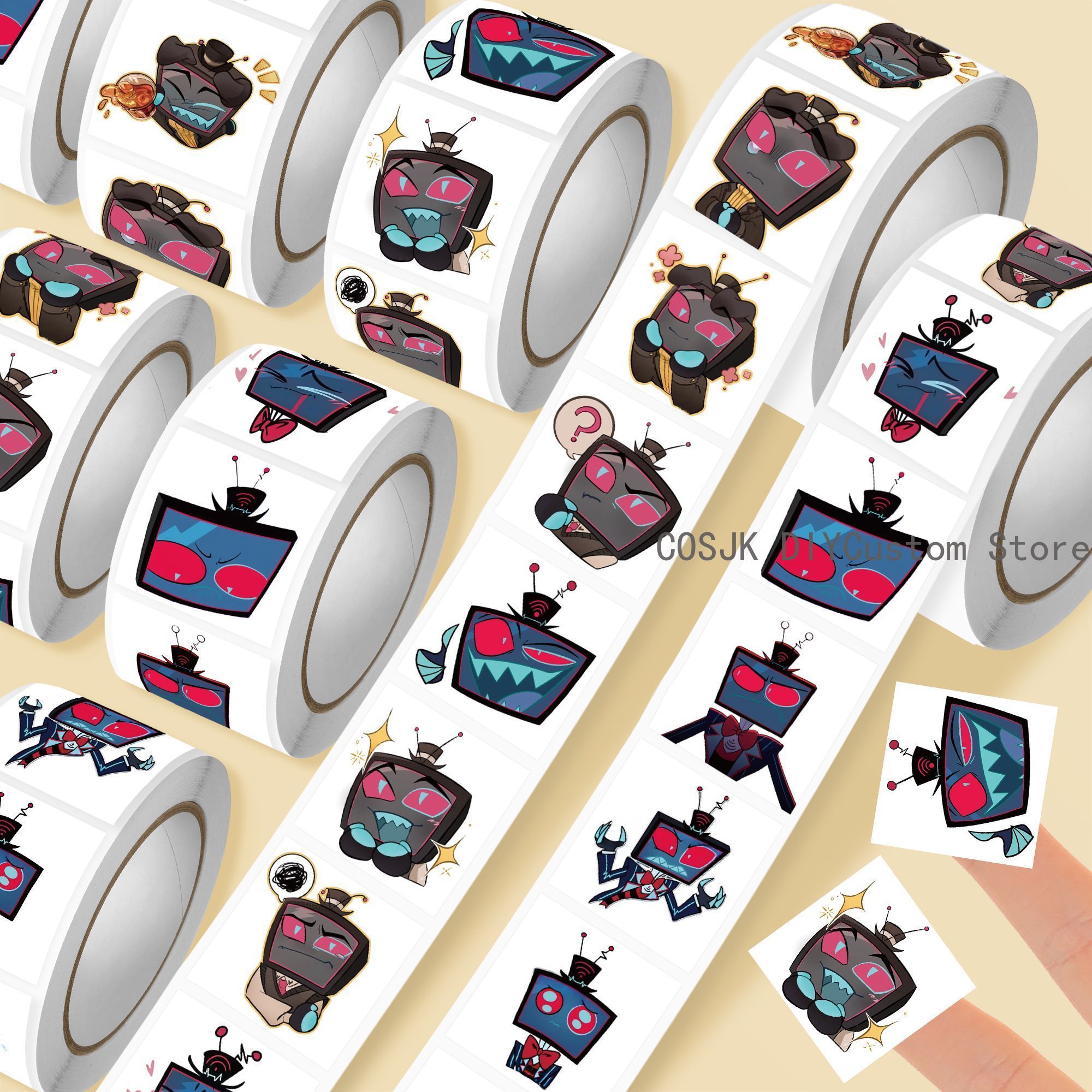 500Pc/Roll Anime Vox Q Version - Laptop Accessories Stickers recension och pris