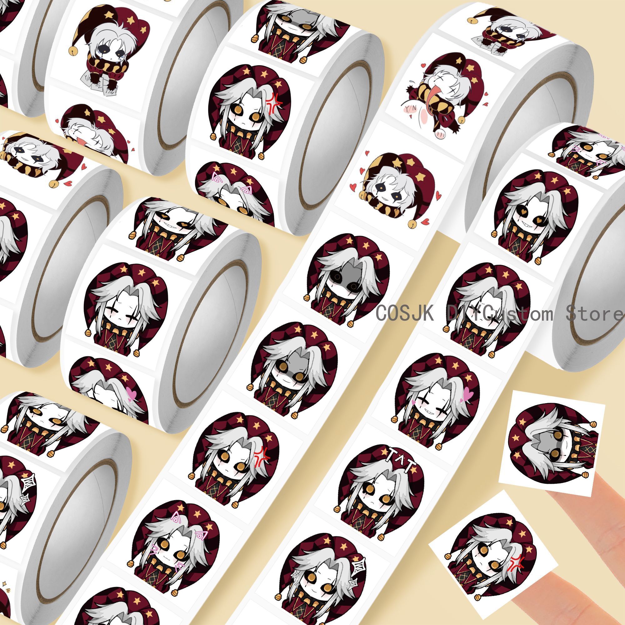 500Pc/Roll Anime Pierrot The F - Laptop Accessories Stickers recension och pris