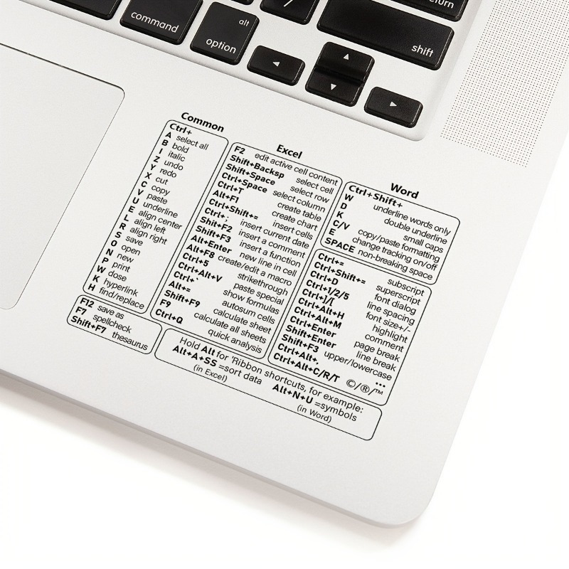 Transparent Keyboard Shortcut  - Laptop Accessories Stickers recension och pris