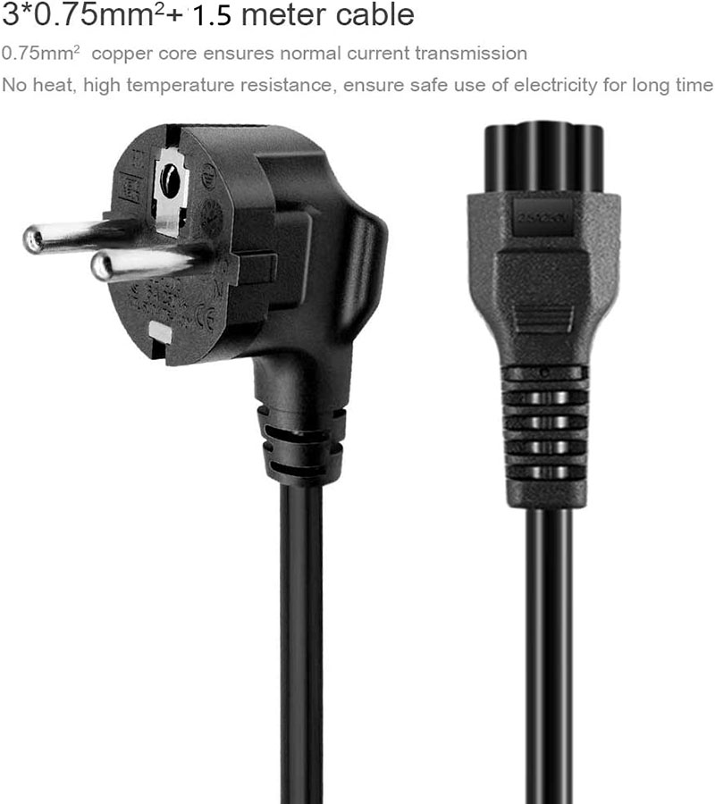 1.5M EU Universal Laptop 3-pin - Laptop Lock Cable recension och pris
