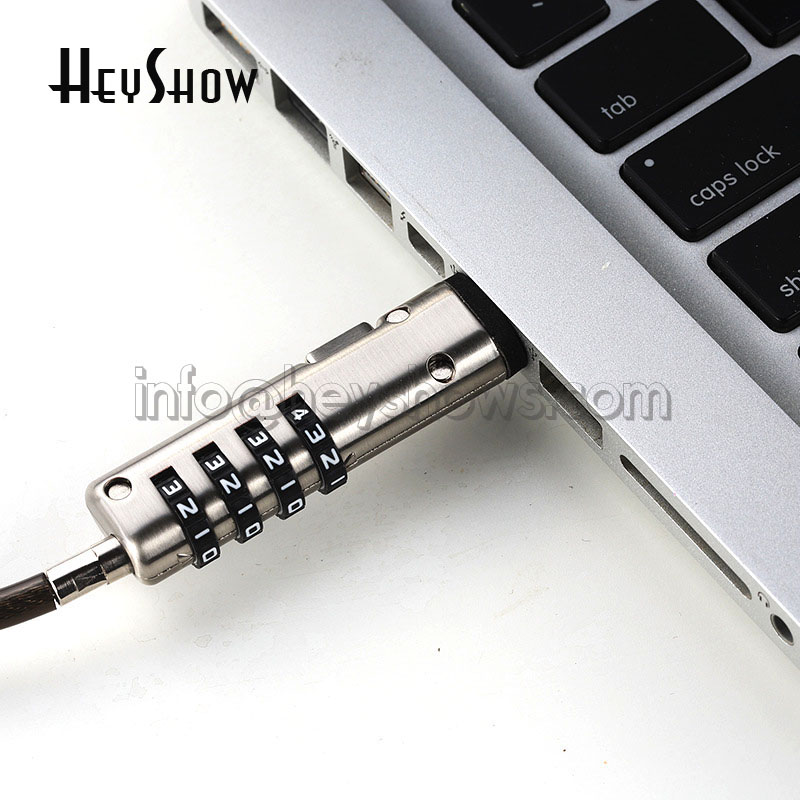 4-Digit Password Protected USB - Laptop Lock Cable recension och pris