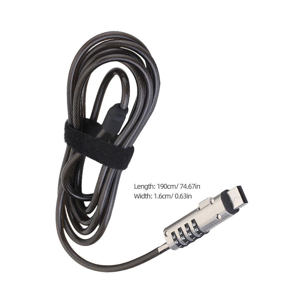 Usb Degree Rotation Anti-Theft - Laptop Lock Cable recension och pris