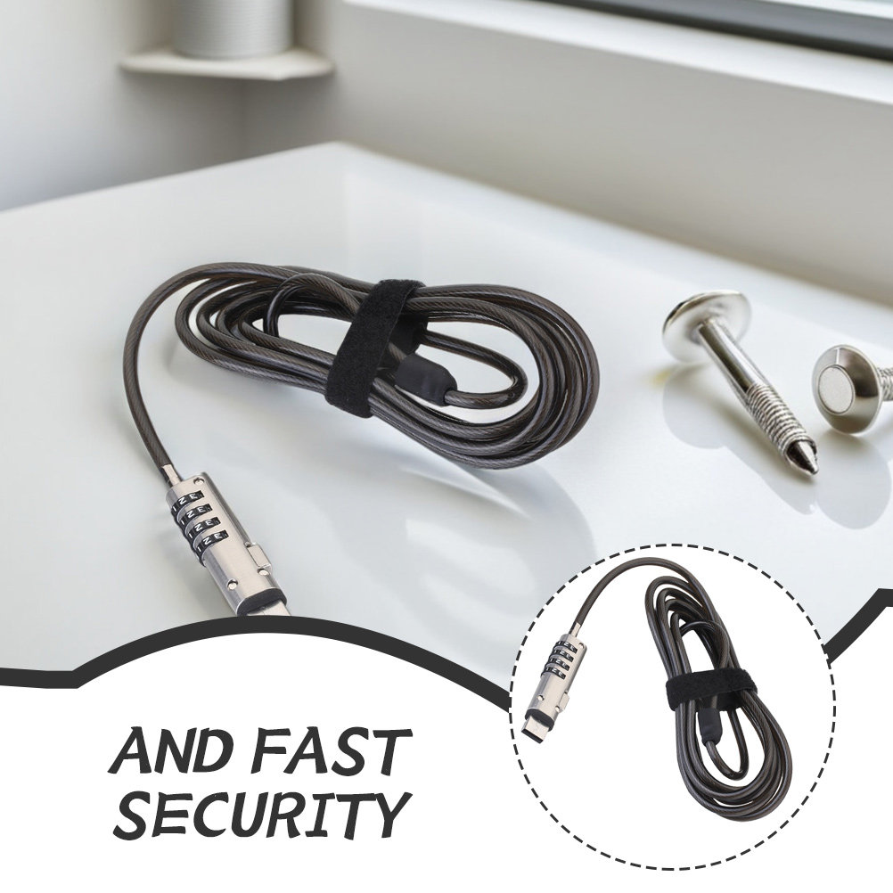 Usb Degree Rotation Anti-Theft - Laptop Lock Cable recension och pris