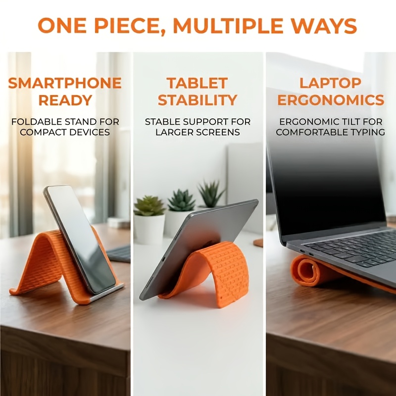 Flexible Folding Phone Holder  - Laptop Stand Portable recension och pris