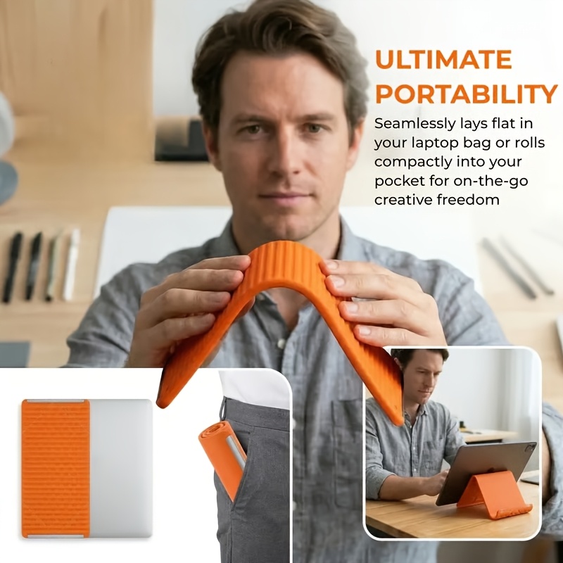 Flexible Folding Phone Holder  - Laptop Stand Portable recension och pris