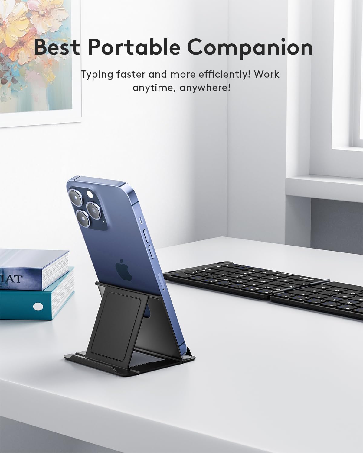 Foldable Bluetooth Keyboard -  - Laptop Stand Portable recension och pris