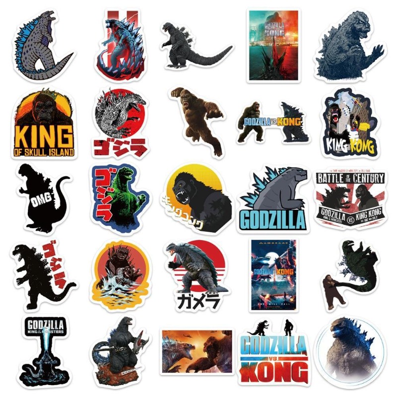 50pcs/set Movies Godzilla Vs.  - Laptop Accessories Stickers recension och pris