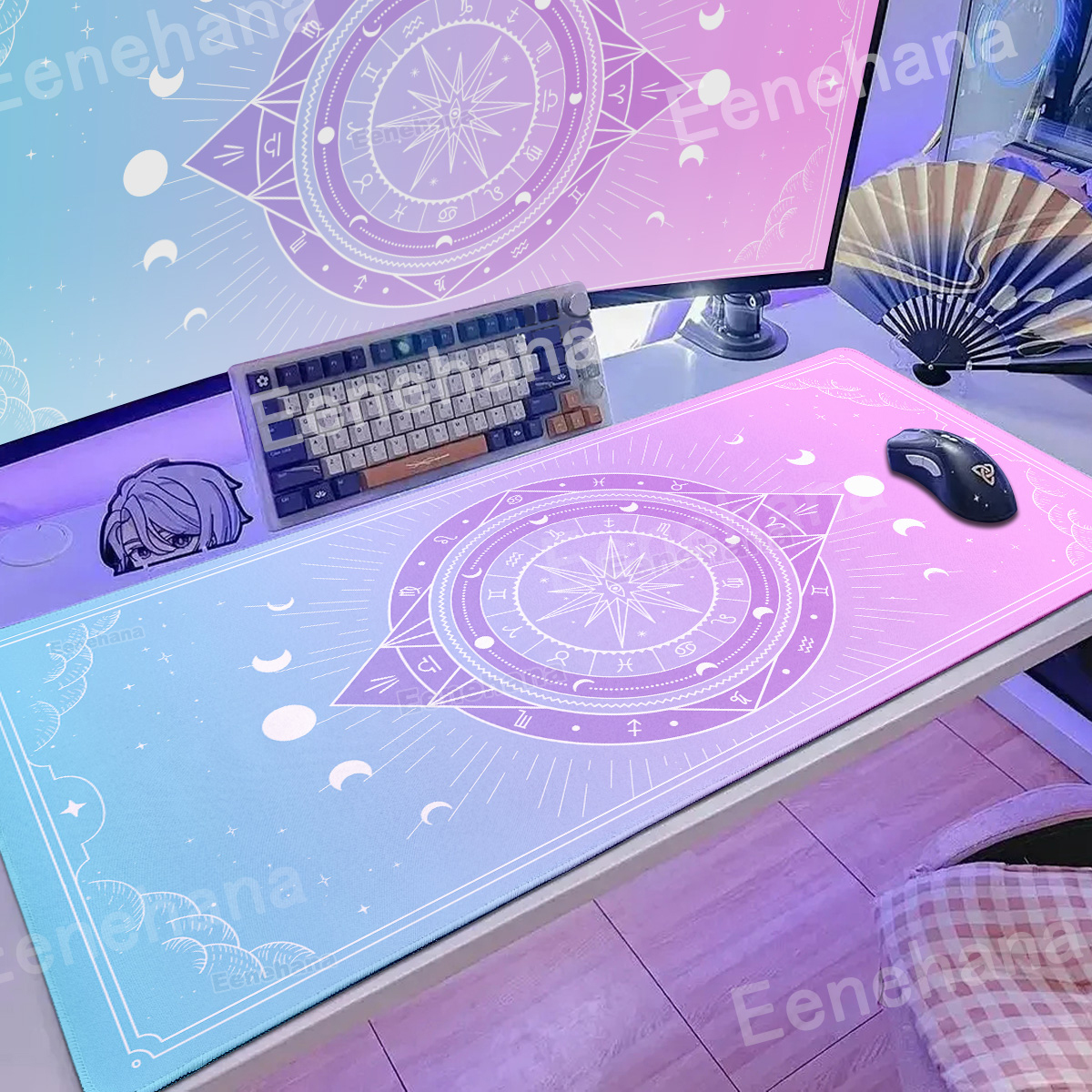 XXL Moon Card Mouse Pad Keyboa - Laptop Accessories Design recension och pris