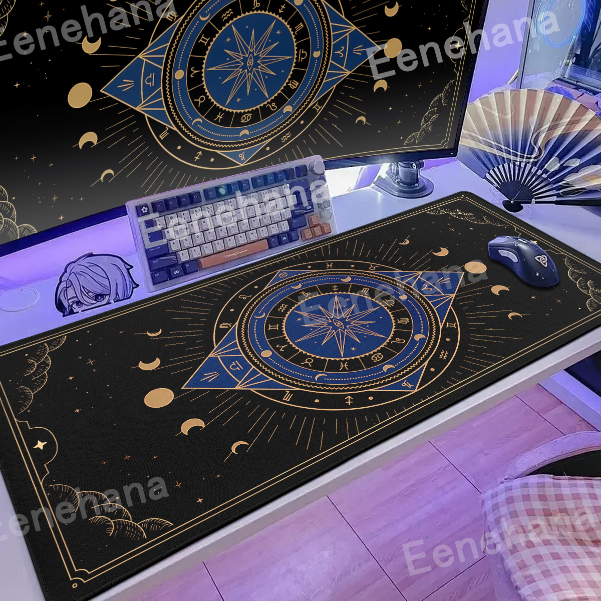 XXL Moon Card Mouse Pad Keyboa - Laptop Accessories Design recension och pris
