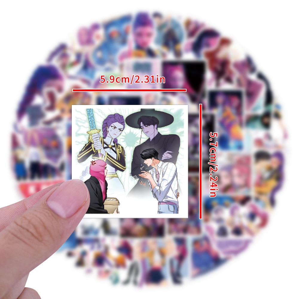 55/110pcs K-Pop Anime cartoon  - Laptop Accessories Stickers recension och pris