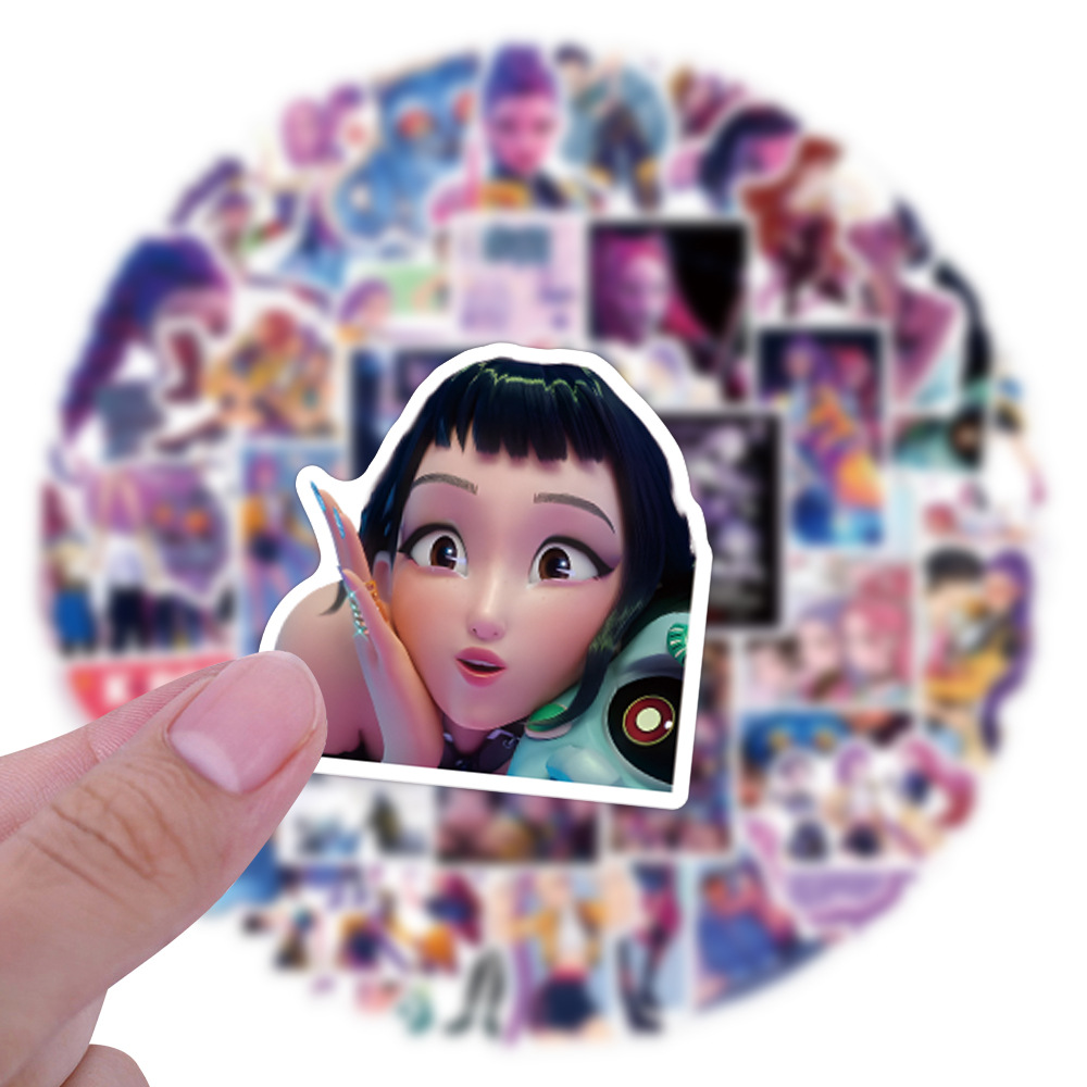 55/110pcs K-Pop Anime cartoon  - Laptop Accessories Stickers recension och pris
