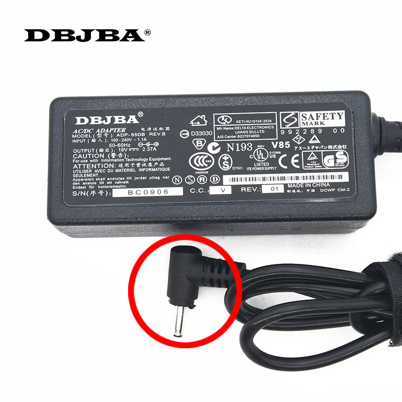 19V 2.37A 3.0*1.1mm AC Adapter - Laptop Lock Cable recension och pris
